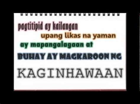 slogan tungkol sa pagiimpok|slogan tungkol sa pag.